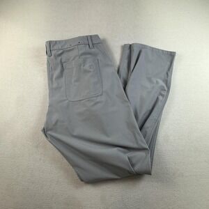 FootJoy Pants Mens 38 Gray Knit Performance Golf Flat Front Lightweight